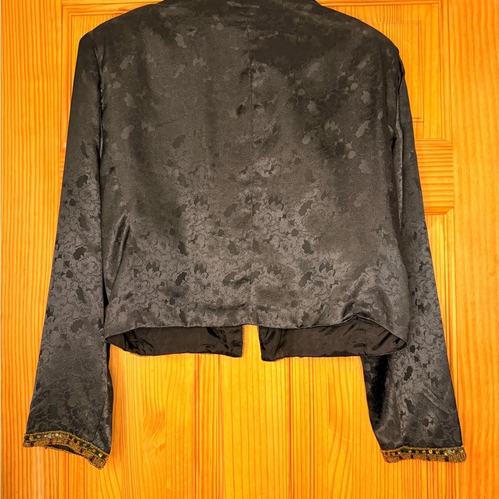 Vintage Victoria’s Secret Beaded Cropped Jacket Embroidered Bolero - Picture 9 of 10